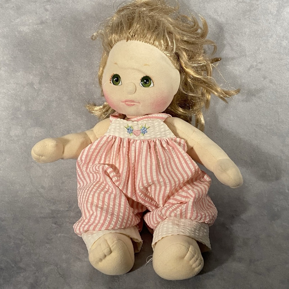 Vintage 1985 Mattel My Child Doll W/‎ Strawberry Blonde Hair & Aqua Green Eyes